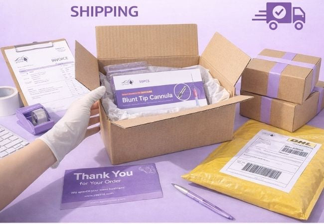 Shipping of Yastrid 25G Cannula