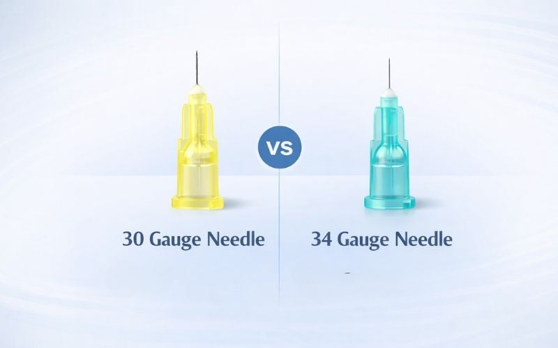 30 gauge needle vs 34 gauge needle