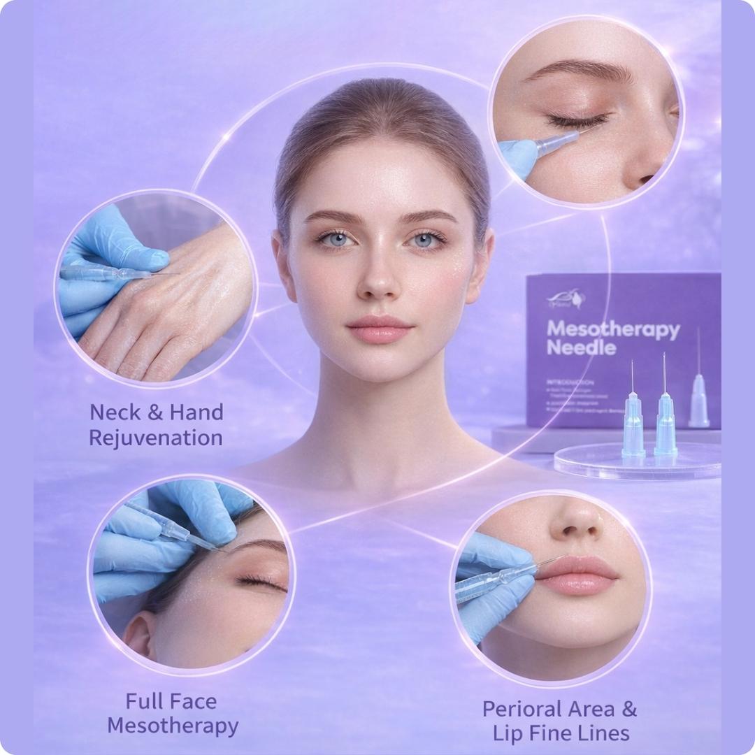 Common Application Sites of 34 Gauge Needle