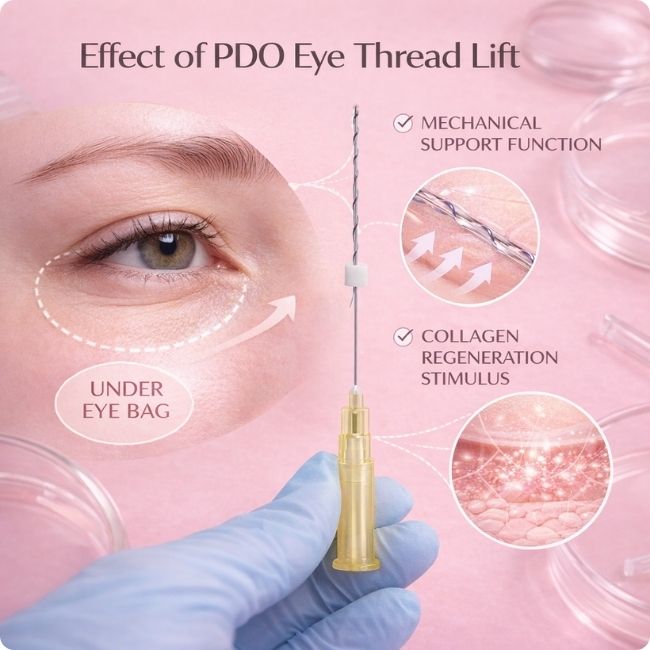 Effect of PDO Eye Thread Lift