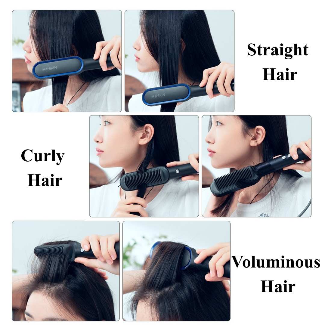 Heated Brush to Hair Type