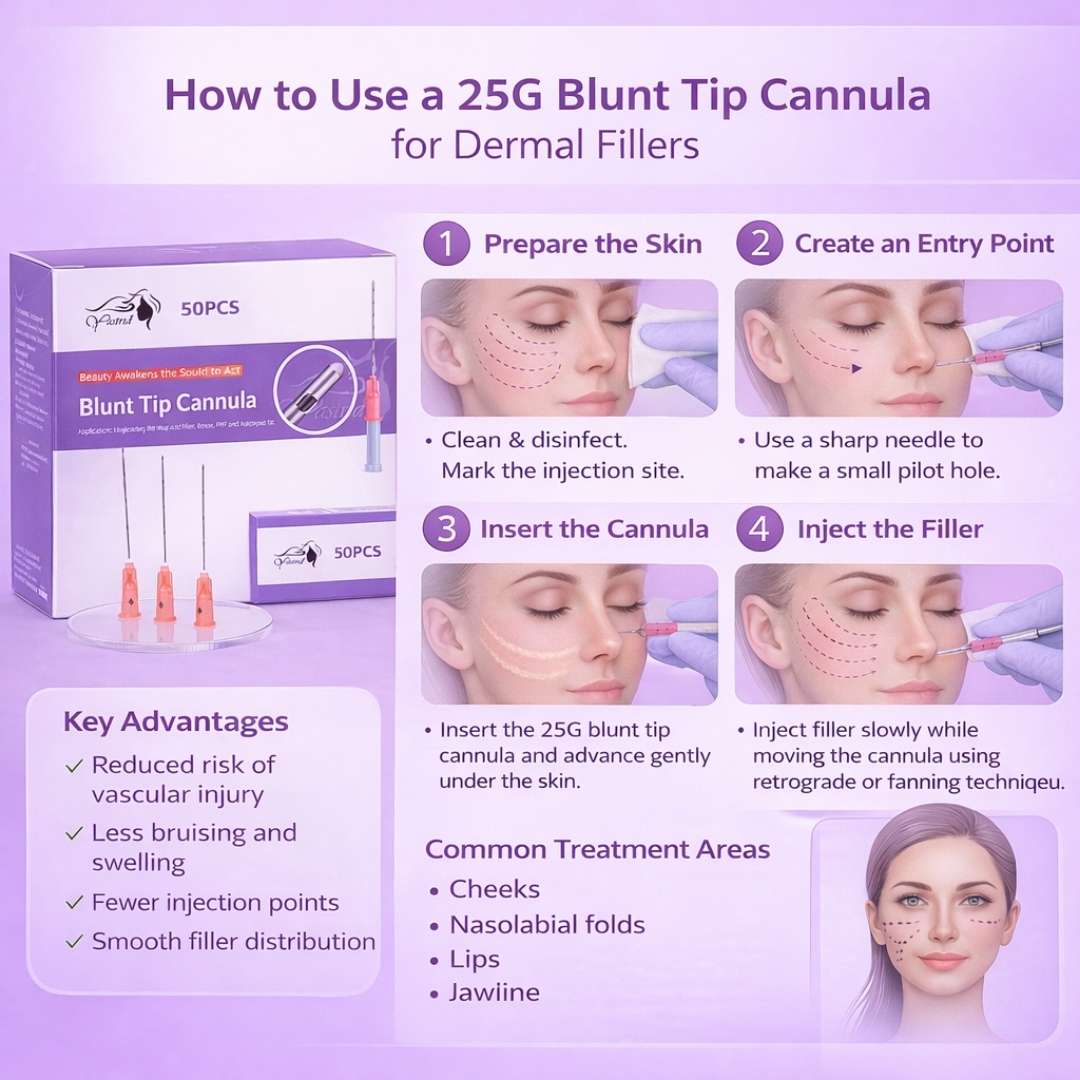 How to Use the Yastrid 25G Filler Cannula