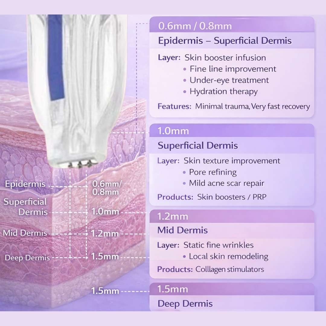 Injection Application of 3-pin Micro Needle