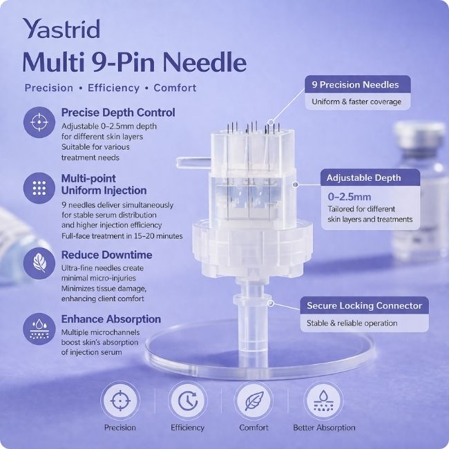 Key Features of Multi 9 Pin Mesotherapy Needle