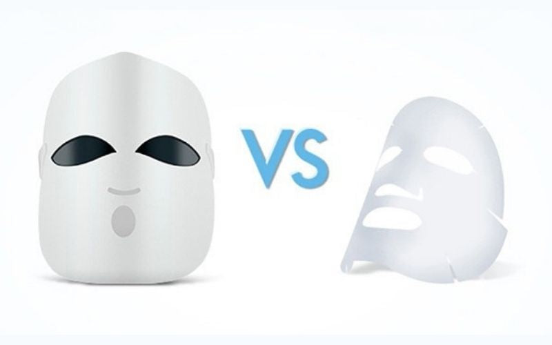 LED Face Mask vs Mask Paper