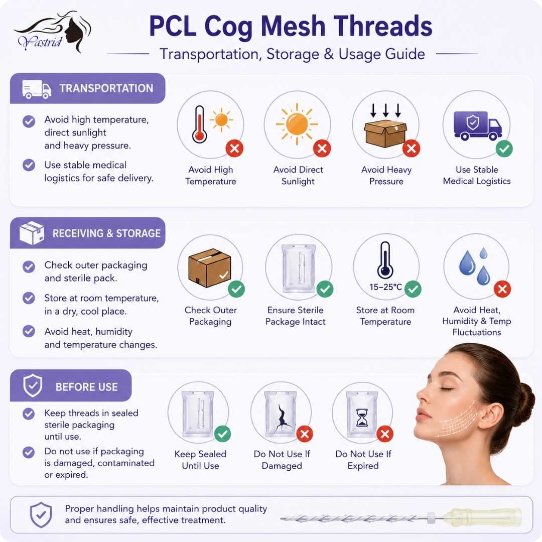 PCL Cog Mesh Threads Shipping and Buyer Storage Guide