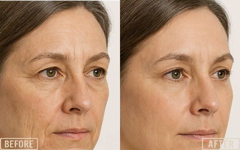 PDO Threads Under Eyes Before and After