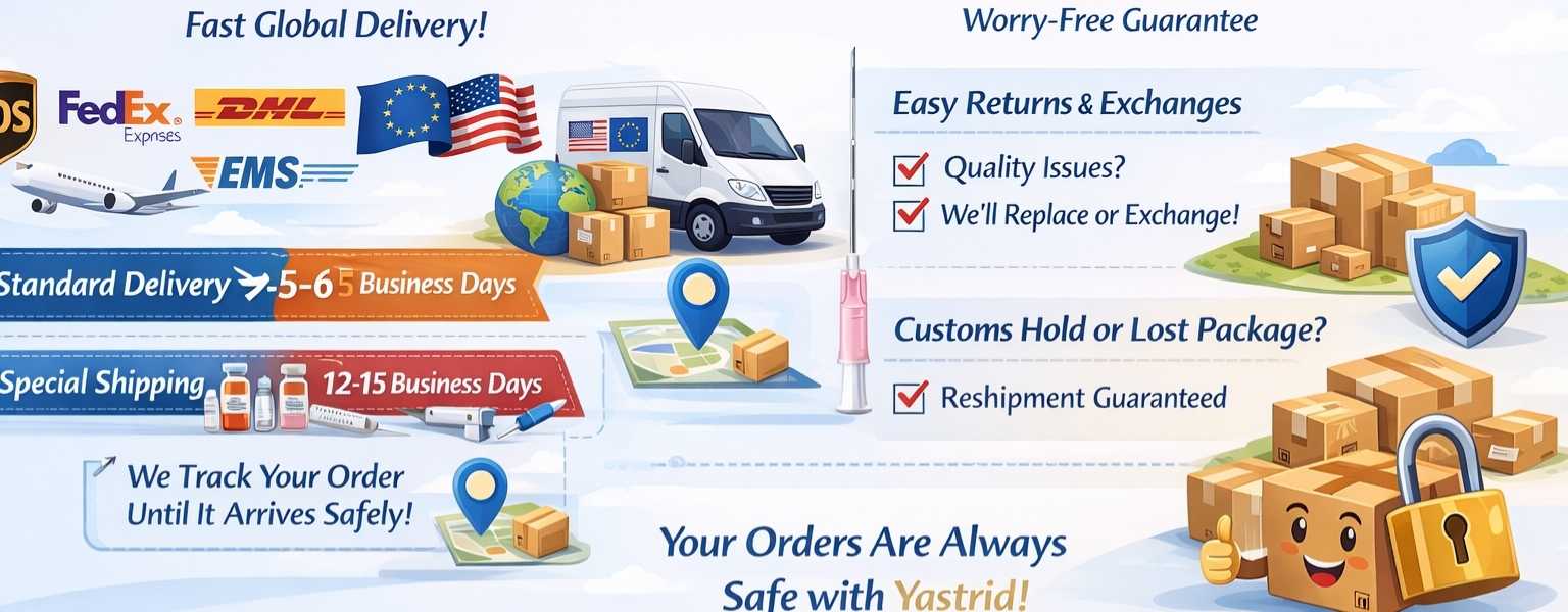 Shipping and Return of Yastrid 18G Cannula