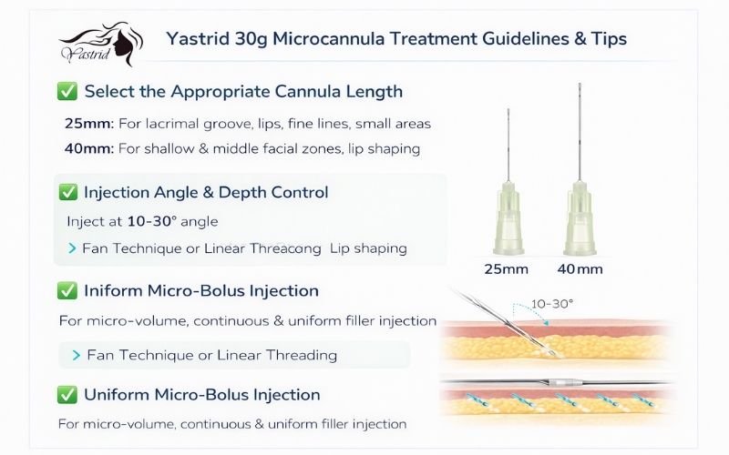 Yastrid 30G Cannula Operating Tips