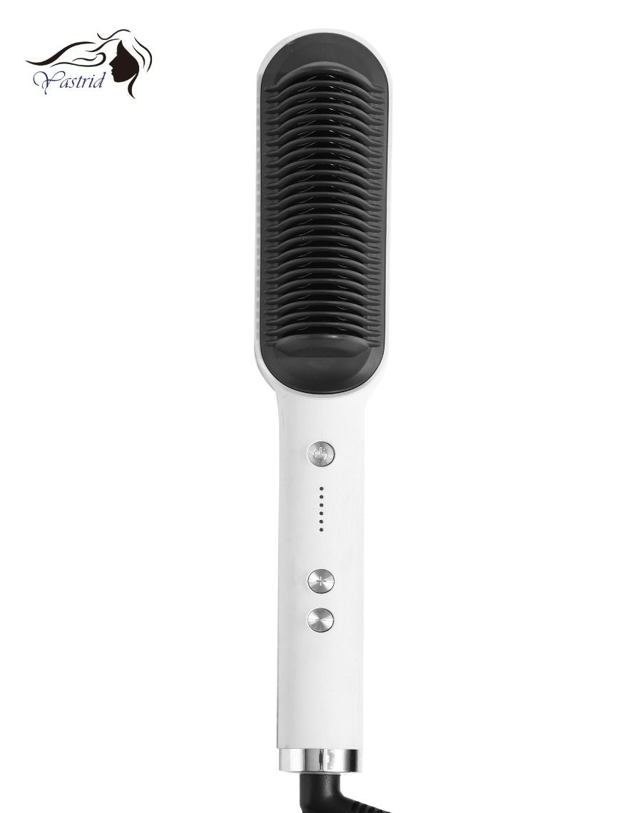 Yastrid Heated Straightening Brush Color White