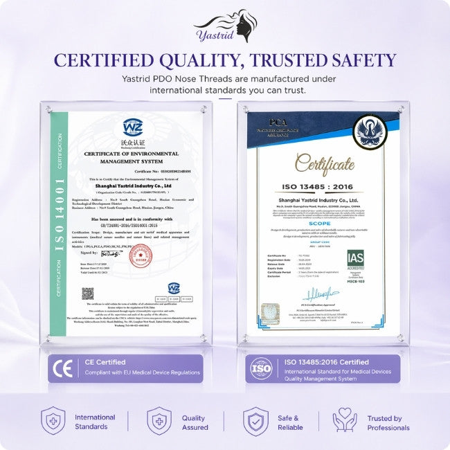Yastrid PDO Nose Threads Certification